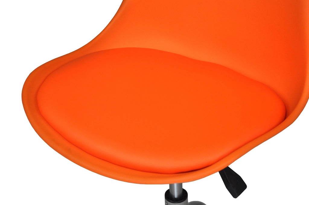 Sedia da ufficio girevole, sedia da scrivania arancione con rotelle mod. SALLY - SU06SAPM