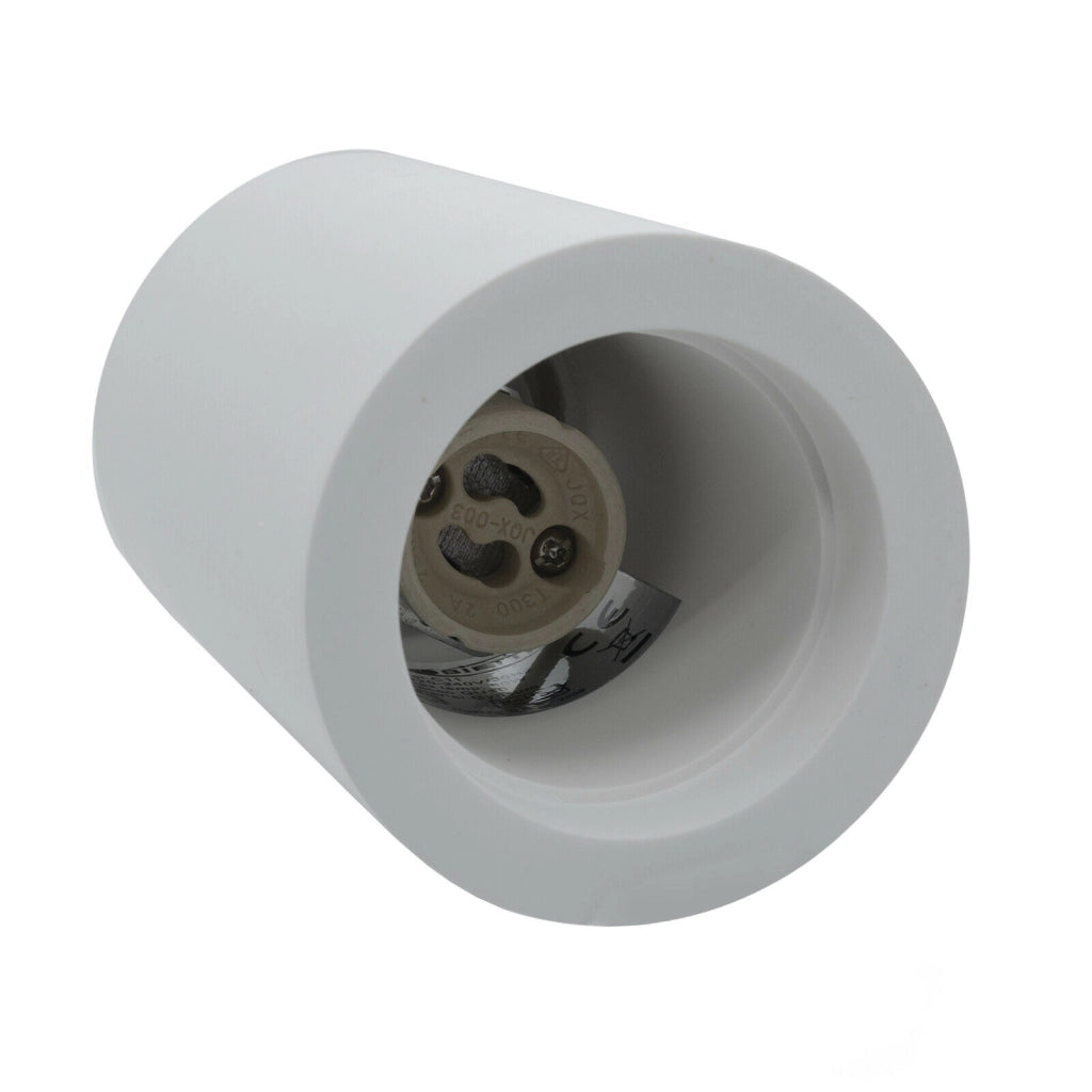 Plafoniera LED GU10 gesso faretto cilindro soffitto luci salotto salone cucina