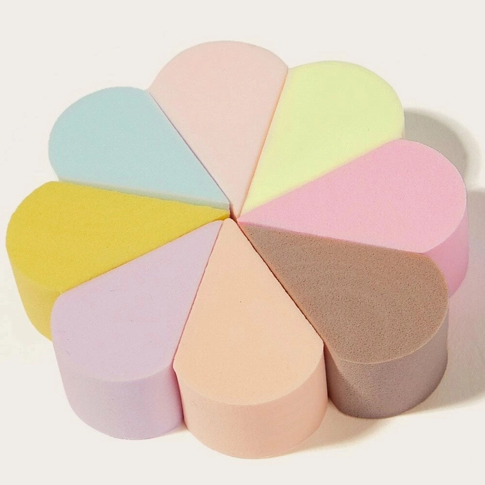 Trade Shop - 2 Pz Fiori Spugne Correttore Fondotinta Sfumature Make Up Spugnette Conturing -