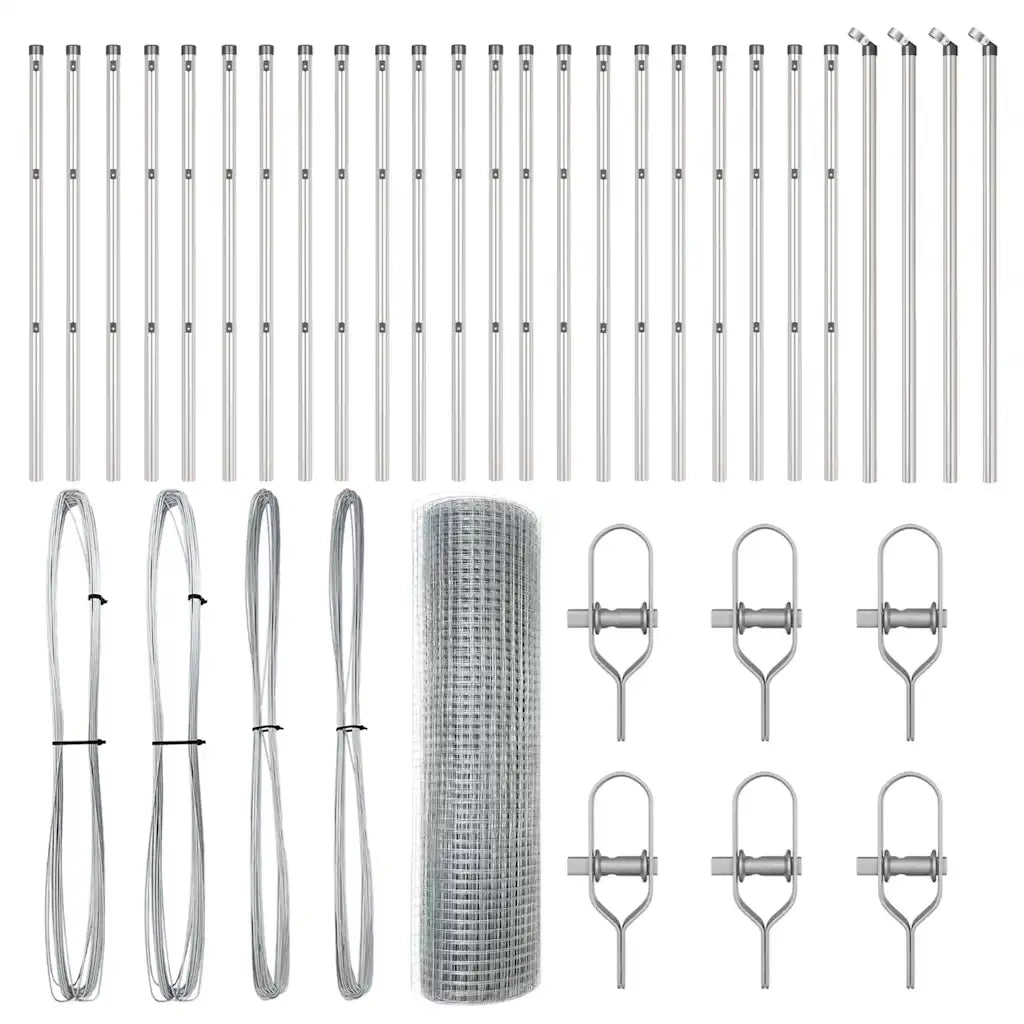Palo della recinzione Argento 3351632