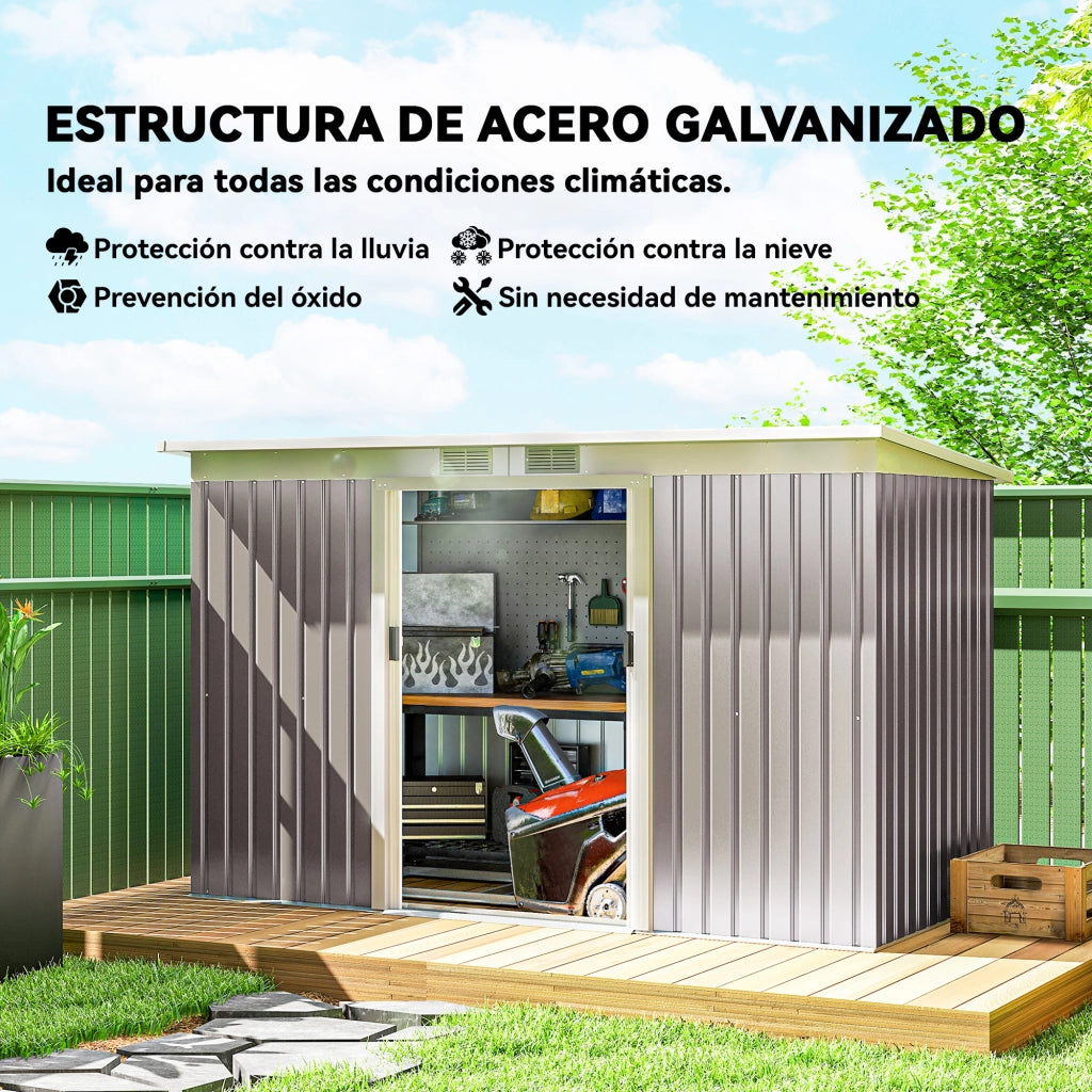 Casetta da Giardino ¨C zephmum ¨C Grigio 280x130x172 cm