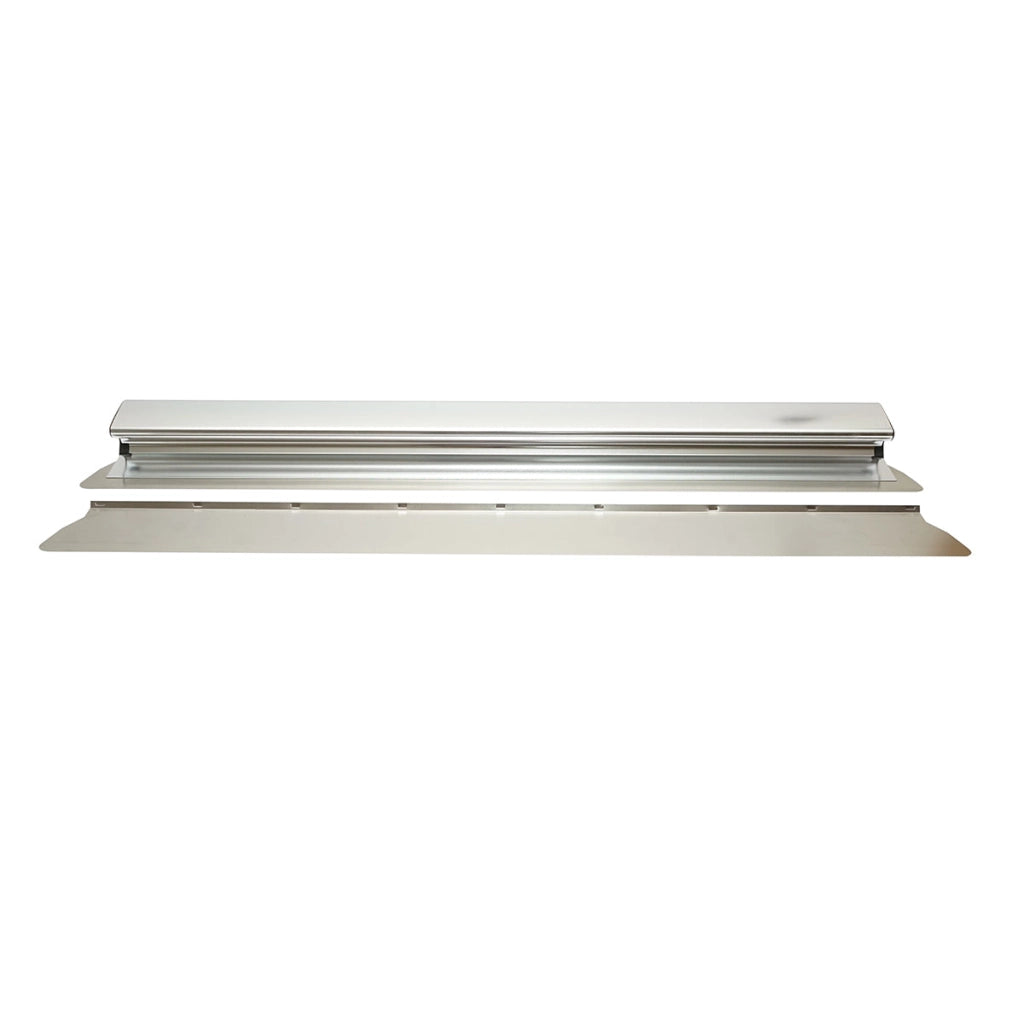 Frattazzo professionale in acciaio inox da 95 cm con 2 lame 8,8 × 100 cm