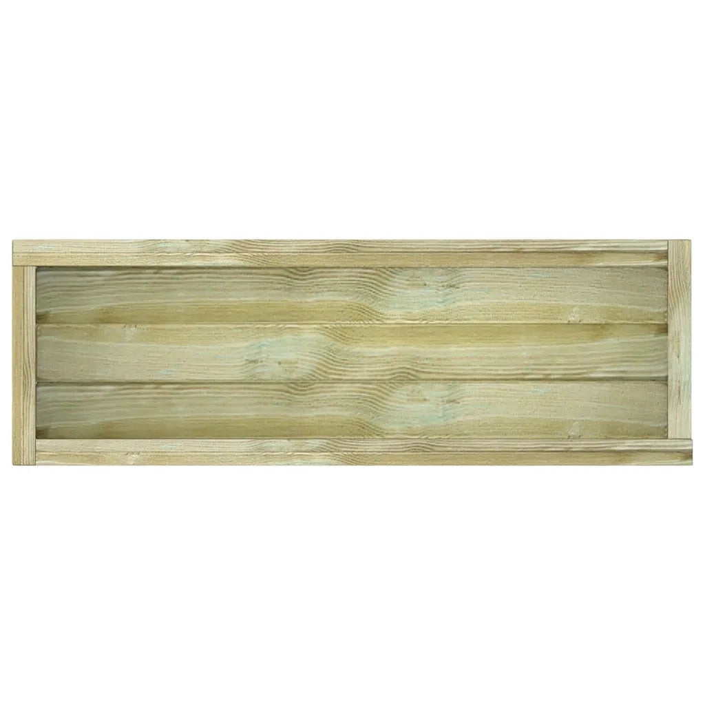 Fioriere | Cassetta per fiori | Letto Rialzato 120x40x30 cm in Legno Rettangolare