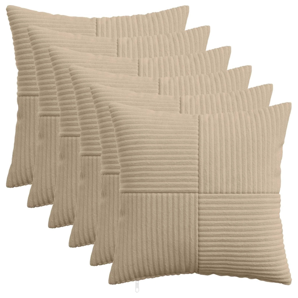 Federa 6 pcs ALMELO Tortora 40 x 40 cm corduroy 914207
