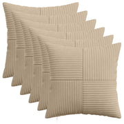 Federa 6 pcs ALMELO Tortora 40 x 40 cm corduroy 914207