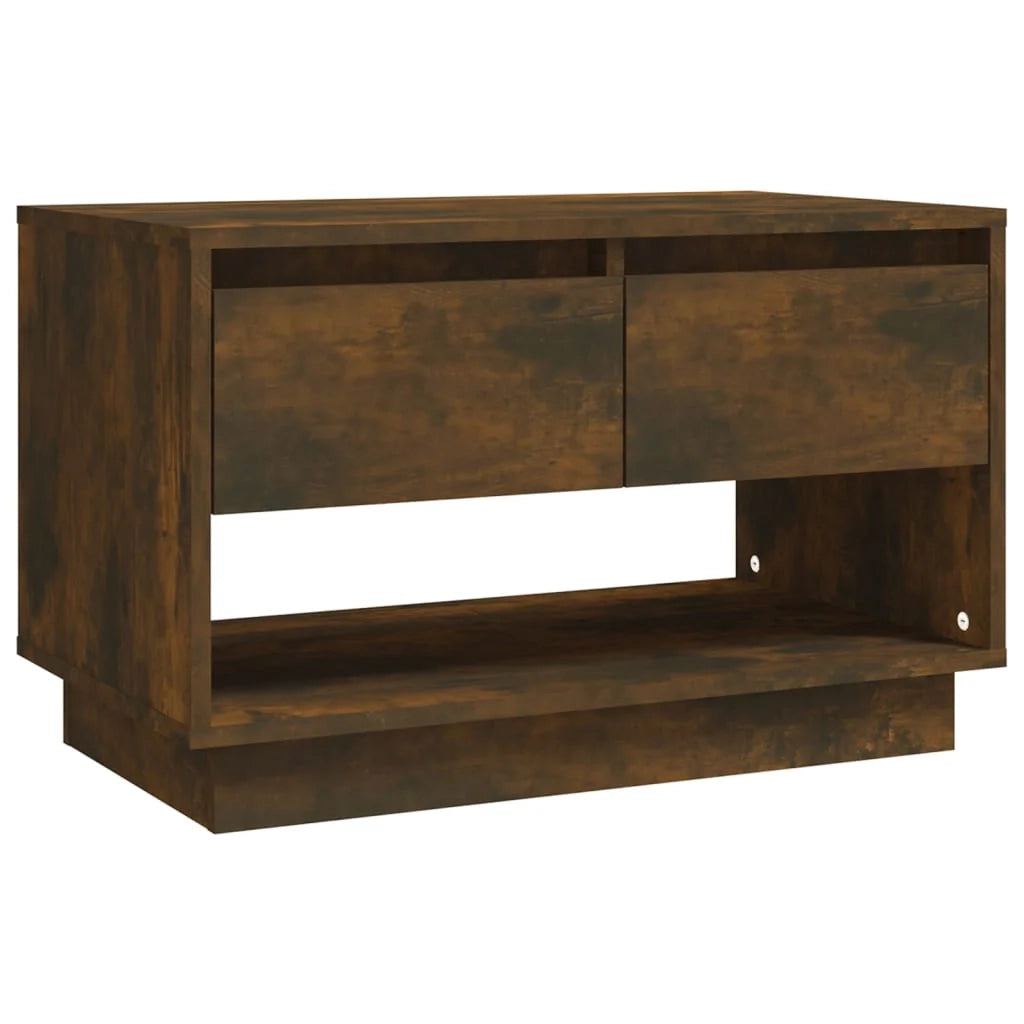 Mobile TV multimediale mensola TV credenza TV sala da pranzo soggiorno camera da letto rovere affumicato 70 x 41 x 44 cm legno ingegnerizzato marrone 02_0027379
