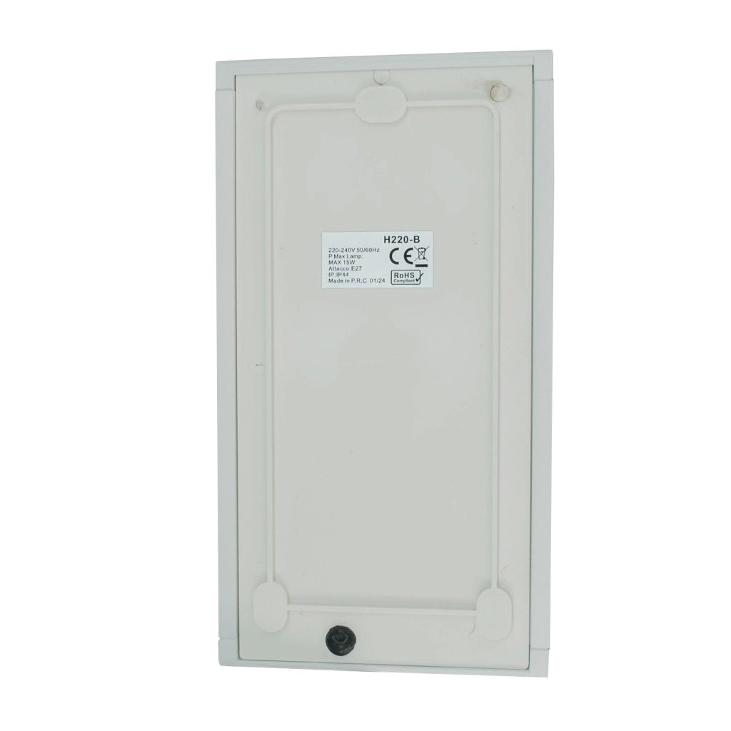 Applique da esterno lanterna industriale vetro lampada LED E27 parete muro luce giardino ingresso balcone pub 230V BIANCO