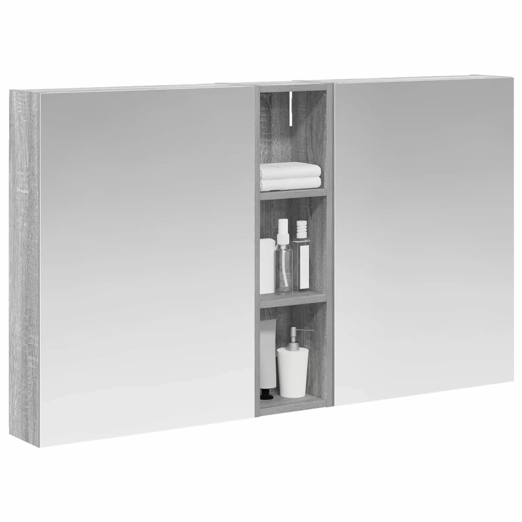 Set di Armadi da Bagno con lo scaffale 3 pcs 120 x 14,5 x 70 cm