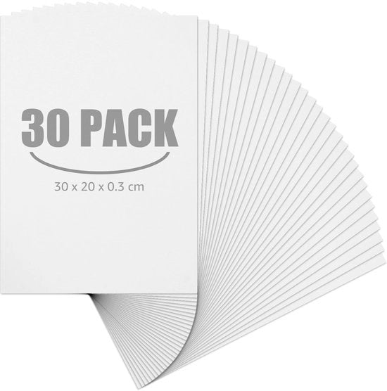 Foglie di Polistirolo 30 pezzi - 30 x 20 cm - 3 mm di spessore - Polistirolo - Duraturo - Ideale per fai da te/Progetti - Foamboard