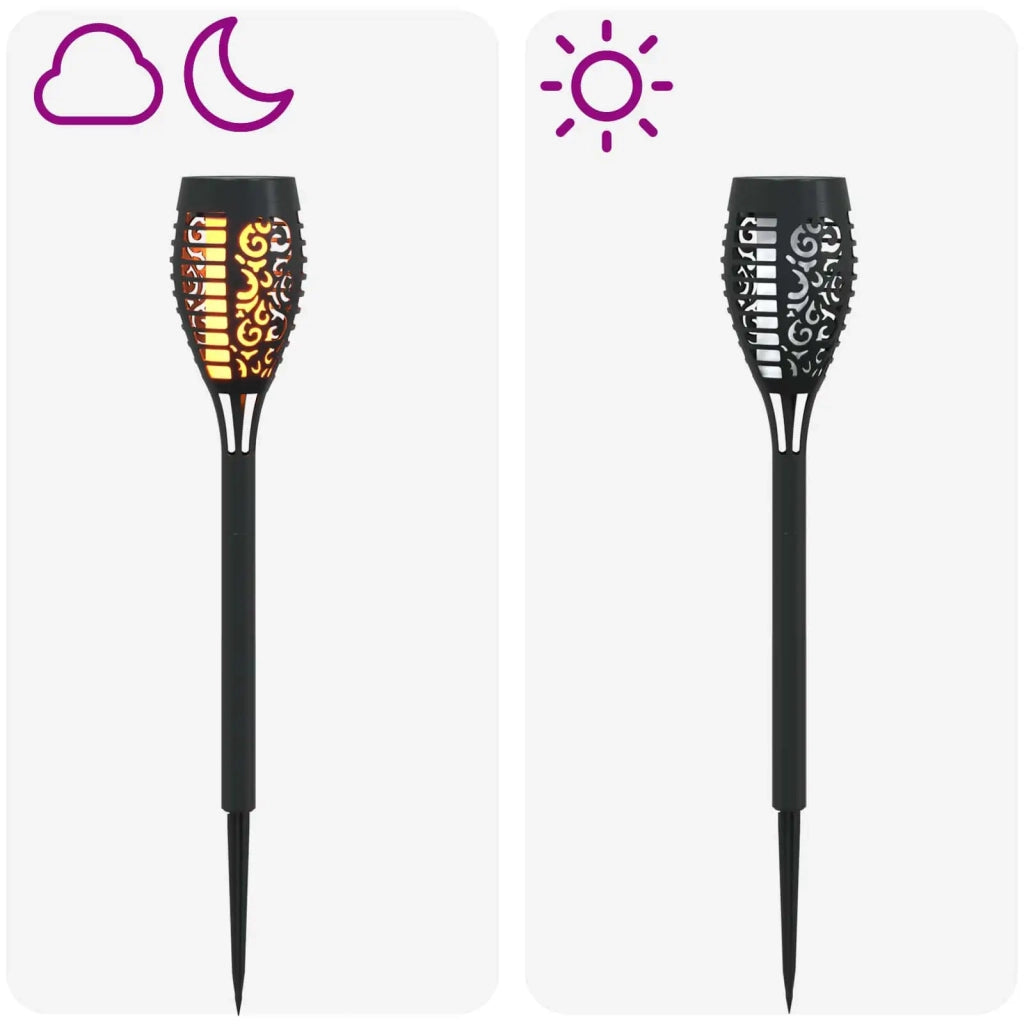 Luci solari da esterno con picchetto 6 pcs Bianco caldo 47,5 cm 42042721