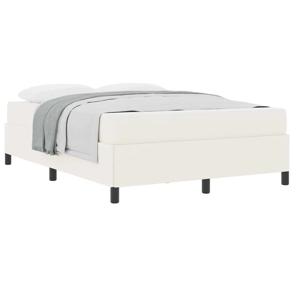 vidaXL Struttura del letto Crema 160 x 200 cm