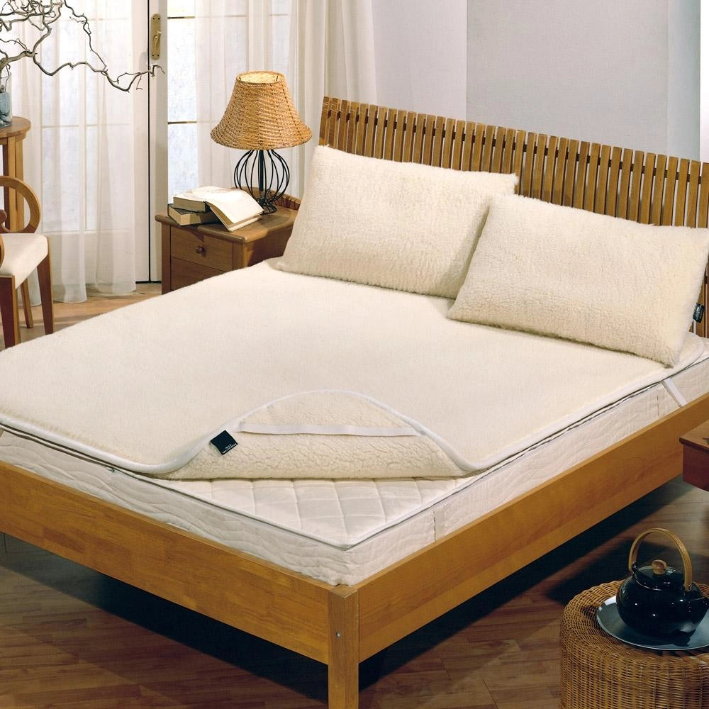 Coprimaterasso Pura Lana Merinos Matrimoniale 800gr Cober Basic Beige