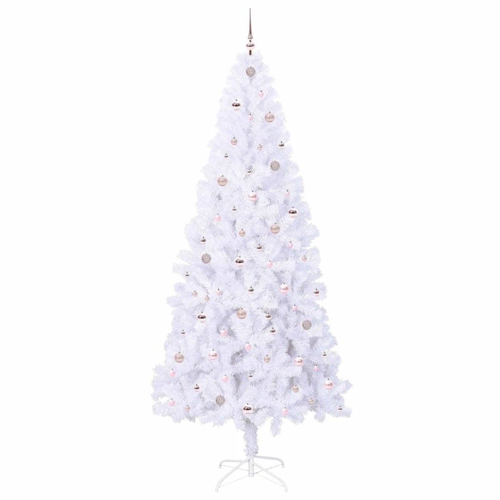Albero di Natale artificiale Bianco 240 cm PVC e Acciaio 3426677
