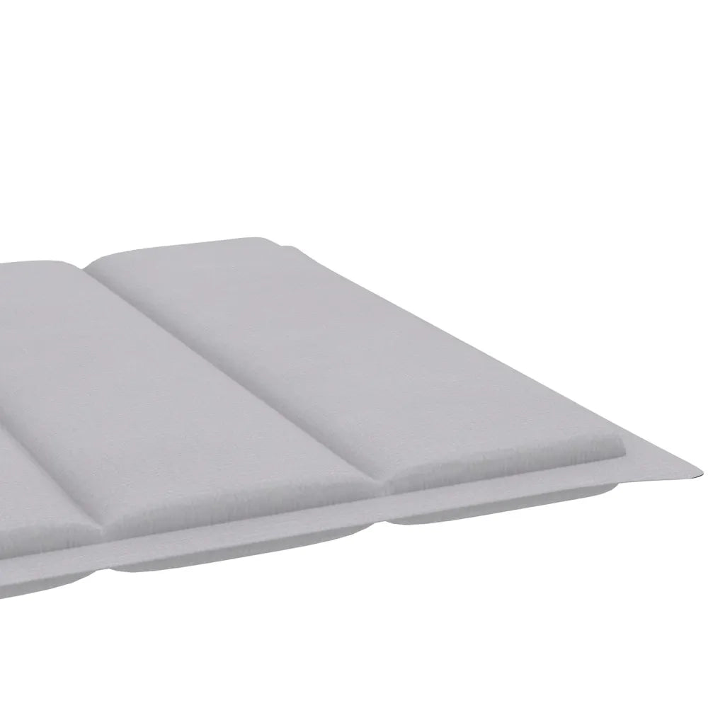 Lettini Prendisole 2 pz con Tavolo e Cuscino Grigio in Teak 3073187