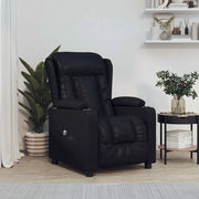 Divano Sedia-Poltrona Reclinabile Elettrica Nera in Similpelle 456412