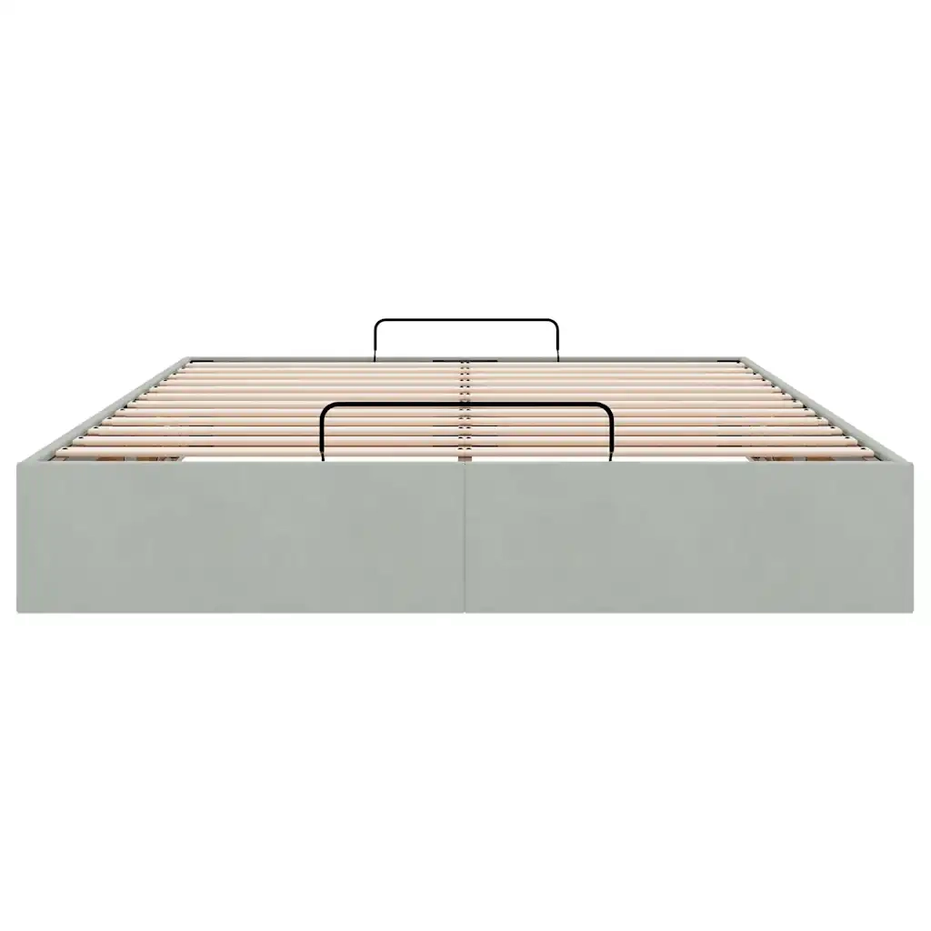 Struttura Letto Pouf senza Materasso 140x200 cm in Velluto
