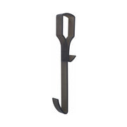 Pika' 1 appendino per box doccia boa satinato nero 30 centimetri accessorio bagno