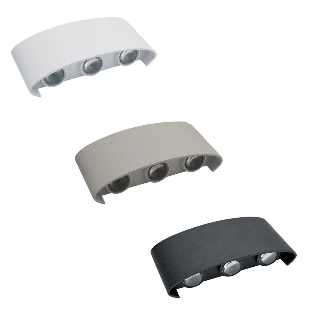 Trade Shop - Applique Lampada Led Da Muro Doppia Emissione Luminosa 16w Luce Selezionabile Cct Es68-3c -