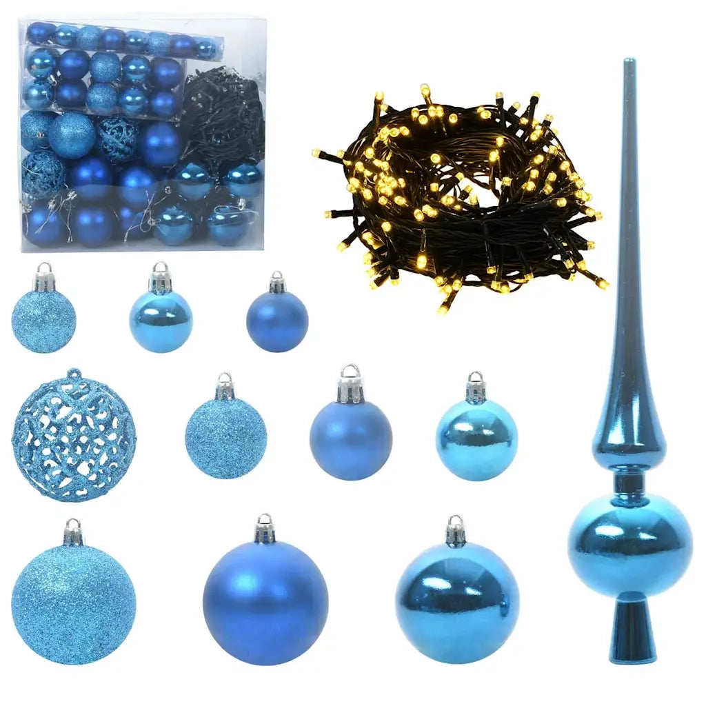 Albero di Natale Artificiale-Albero Natalizio con 300 LED Verde 240 cm 366595