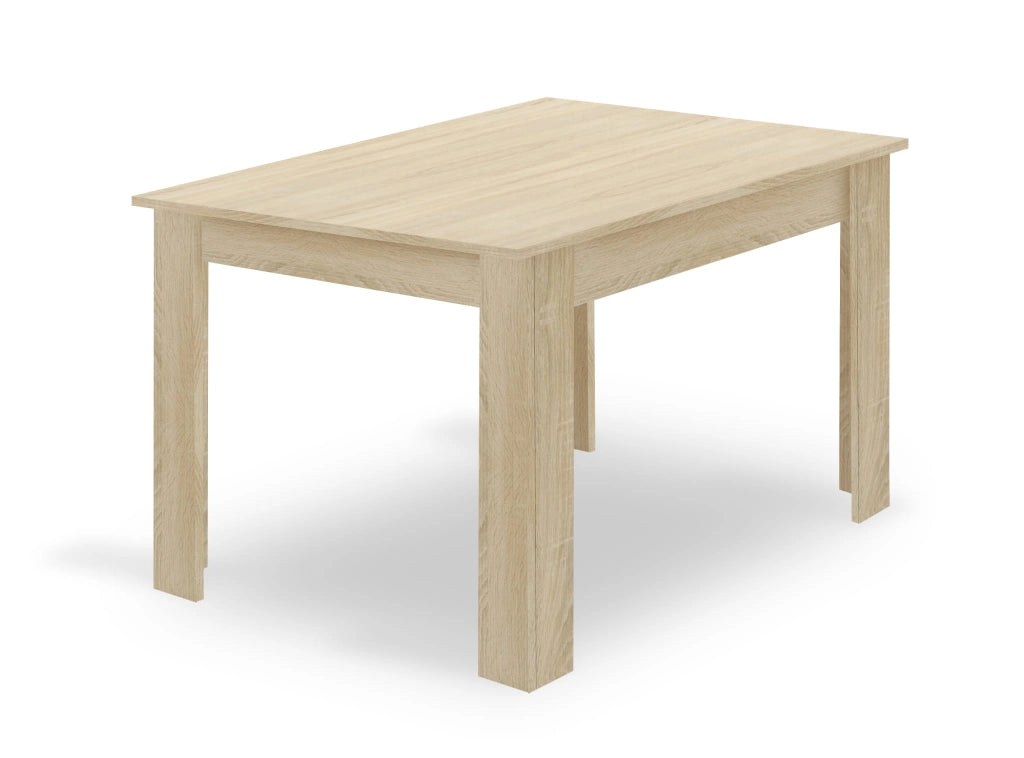 Set da tavolo VALORA NP con 4 sedie TYRA grigie - Rovere Sonoma 120x80