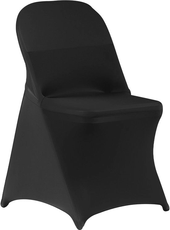 150 pezzi di cuscini neri, con stoffa a stretch in poliestere e spandex, per eventi, matrimoni, feste e ricezioni, progettati per sedie con dimensioni fino a 17.72 x 18.11 x 30.31 cm