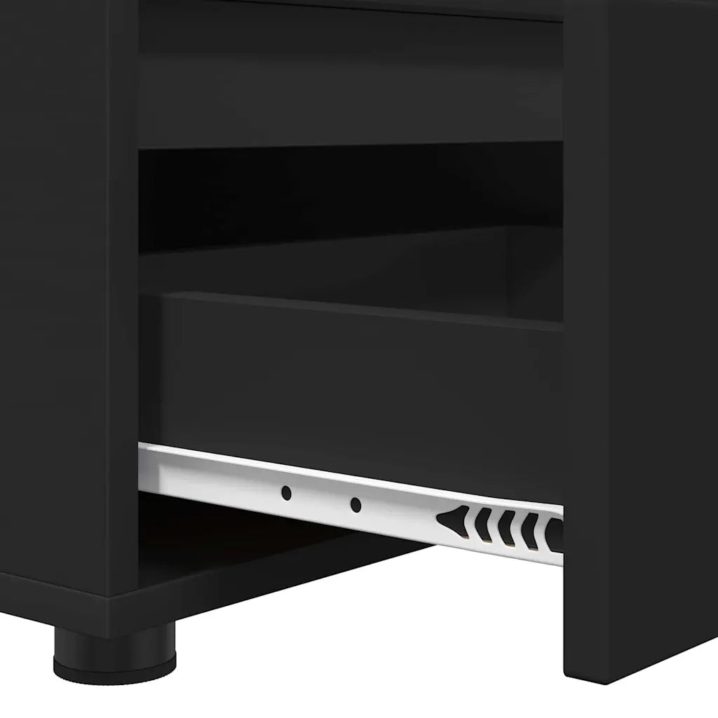 Mobile TV con cassetto Nero 100 x 48 x 43 cm Legno multistrato 888928