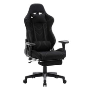 Sedia da ufficio sportiva sedia da gioco sedia da ufficio con rivestimento in tessuto nero 19_0000371