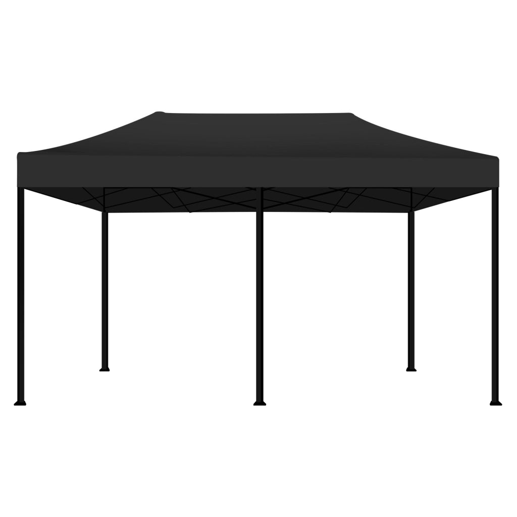 Kebon Tenda / Gazebo Per Giardino 3X6 Mt Impermeabile Tendone Pieghevole Per Fiere E Mercati Colore Nero