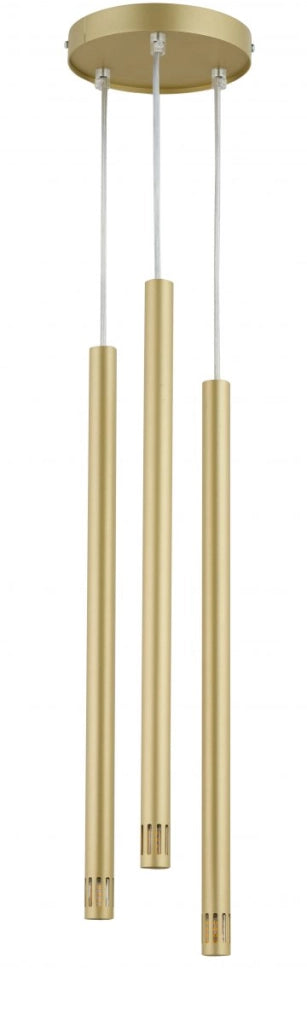 Lampada a sospensione moderna oro Sopel Laser 3xG9 Sigma