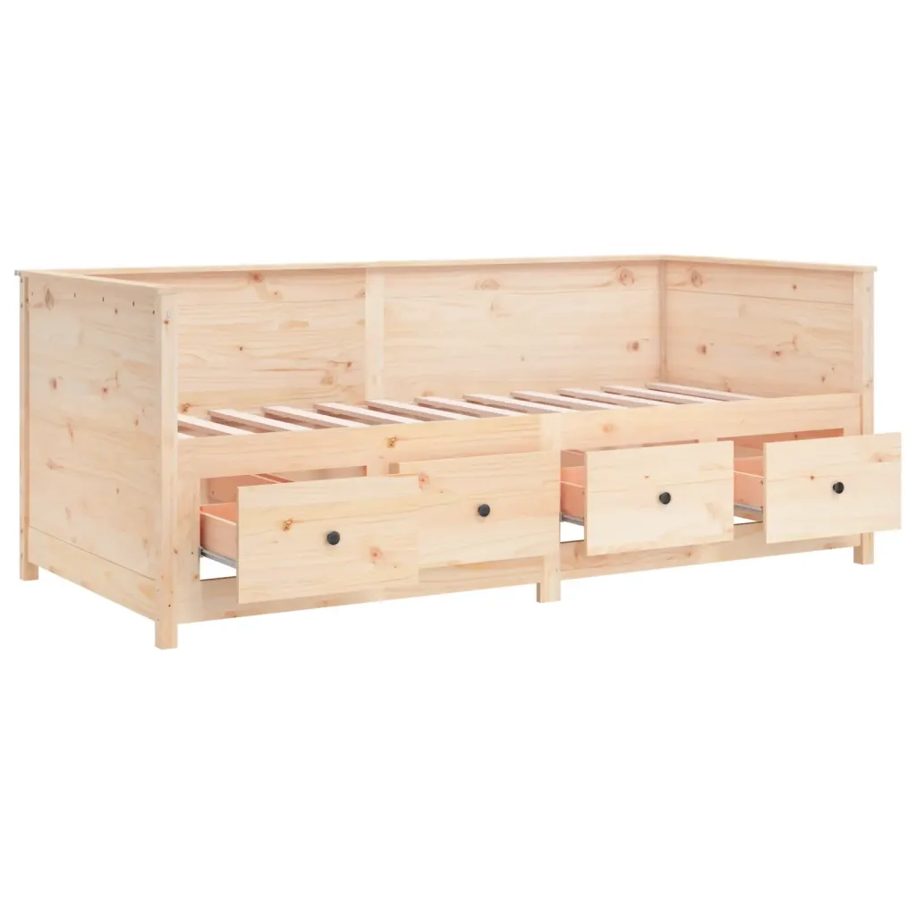 Dormeuse senza Materasso 90x190 cm in Legno Massello di Pino