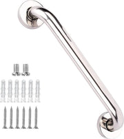 Maniglia di Acciaio Inossidabile per Docce con Superficie Antiscivolo 30cm per Bagni - Maniglie di Sicurezza per Anziani