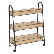 Fapaga, Carrello 3 Ripiani, 60x30x80h cm Marrone