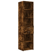 Credenza | Madia | Buffet da pranzo | Armadio da pranzo Rovere Fumo 45x42,5x185 cm in Legno Multistrato