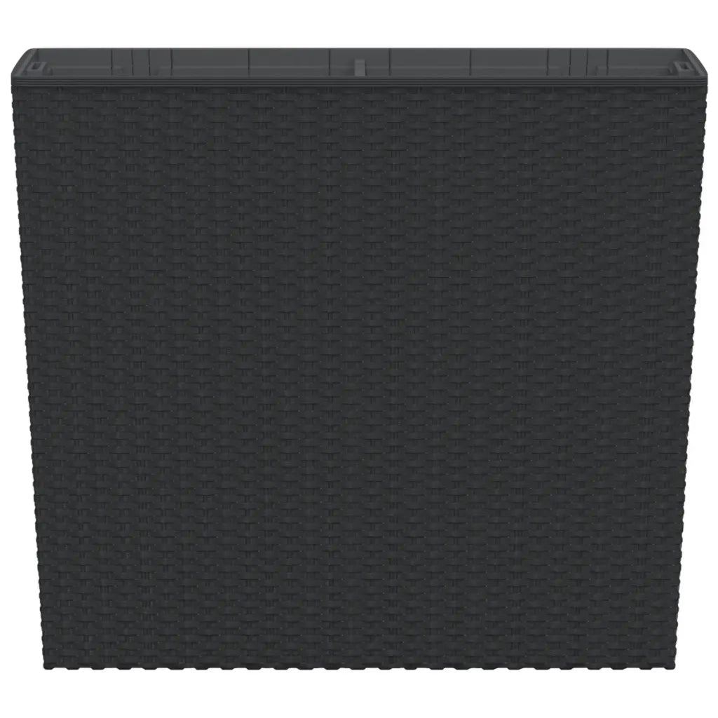 Fioriera con Interno Rimovibile Antracite 12 / 44 L PP Rattan