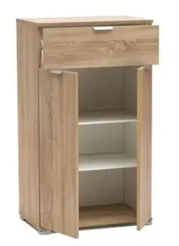 Credenzina moderna 2 ante + cassetto sonoma già montato L60 H105 P38
