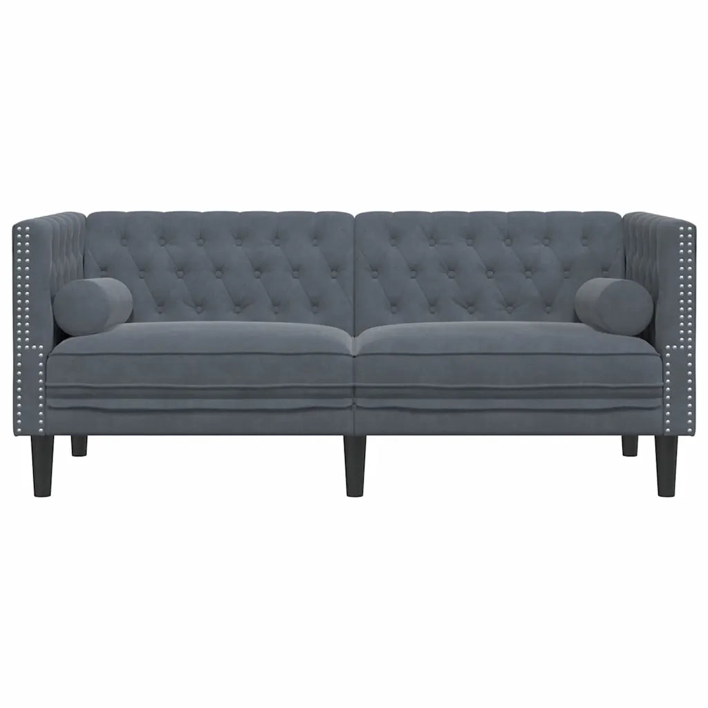 Divano Grigio scuro 174 x 74,5 x 70,5 cm Velluto 42013020