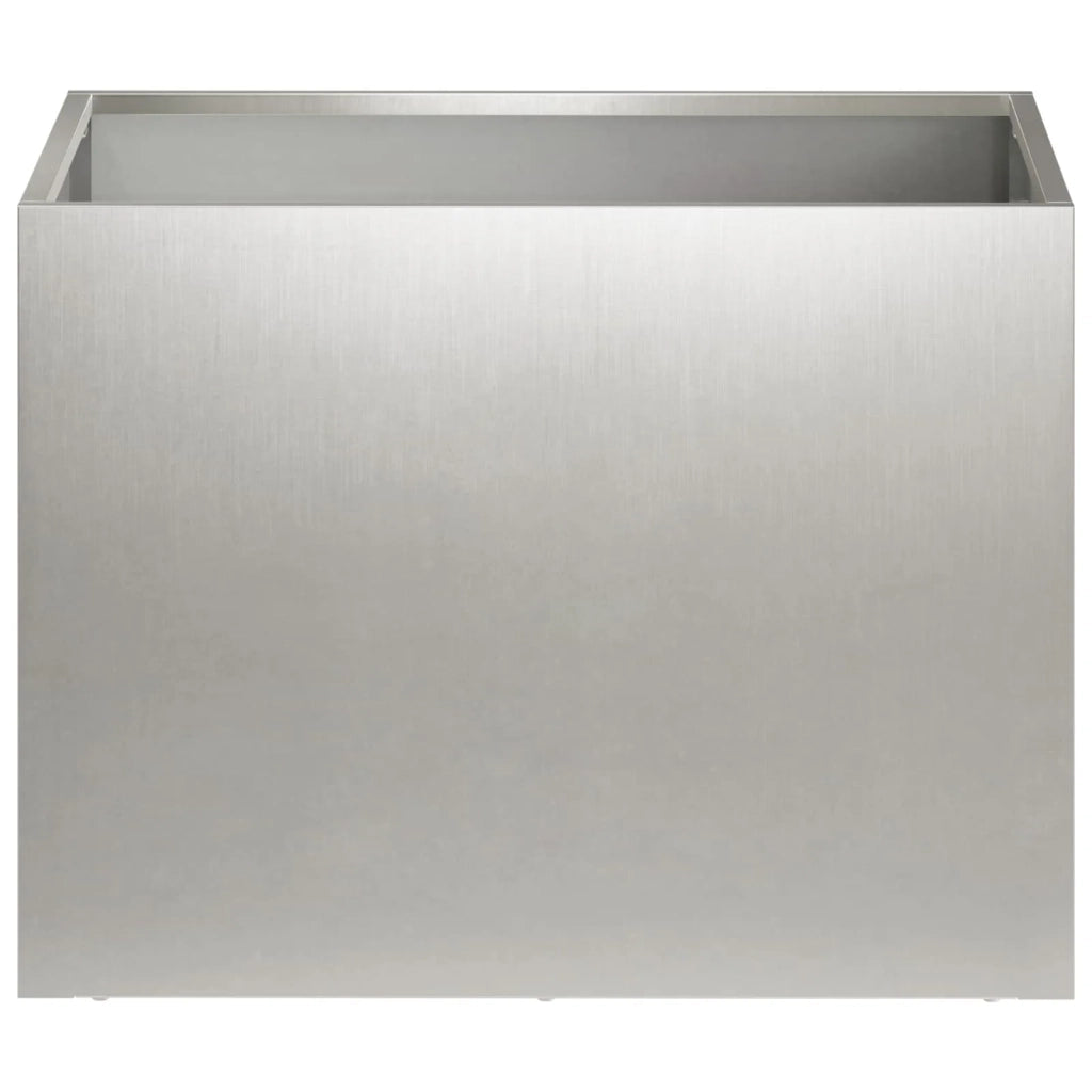 Vaso da giardino Argento 40 x 30 x 30 cm Acciaio Inox 8005198