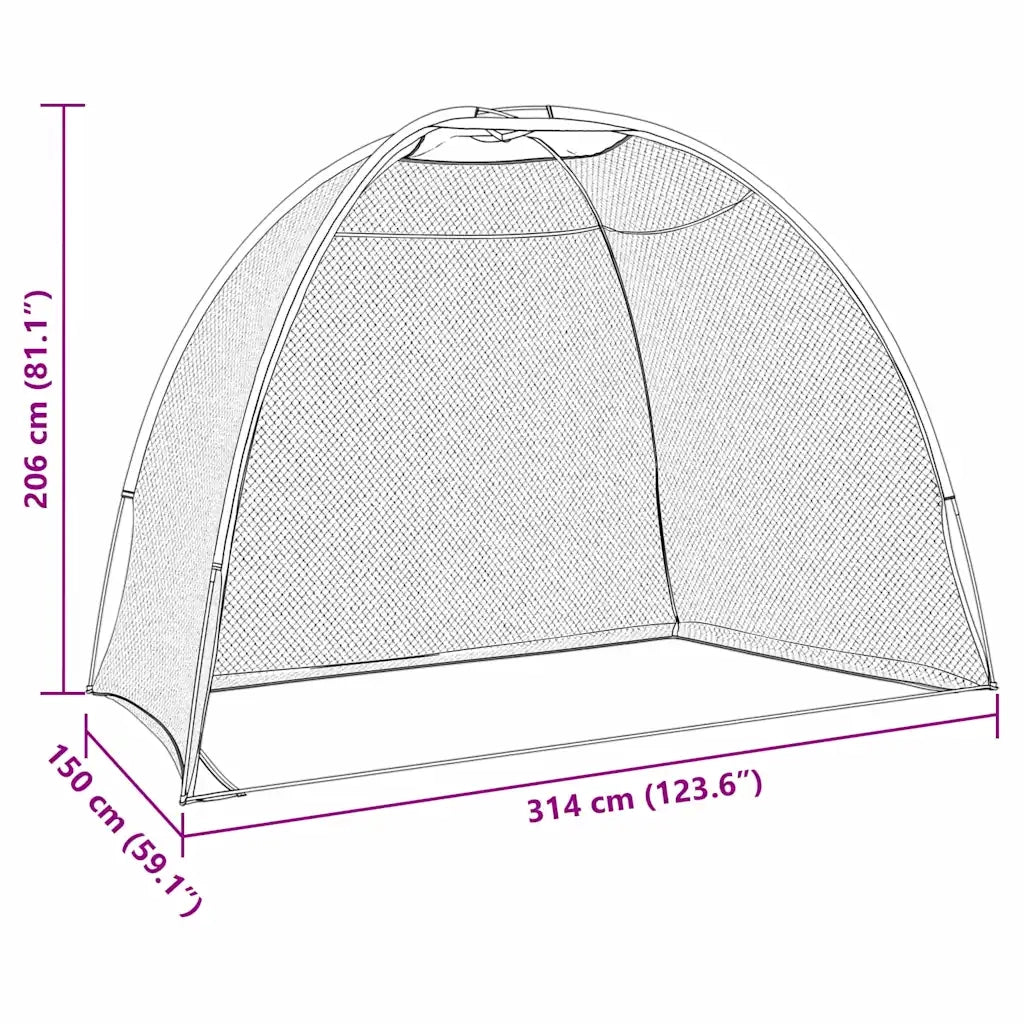 Aiuto per allenamento golf Nero 314 x 150 x 206 cm Poliestere 42012858