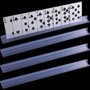 Sostegno per Carte da Gioco in Acrilico Translucido - 4 Pezzi - Supporto per Carte da Gioco Senza Mani
