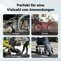 Rampa per sedie a rotelle, pieghevole e portatile, in alluminio 122cm max 270 kg