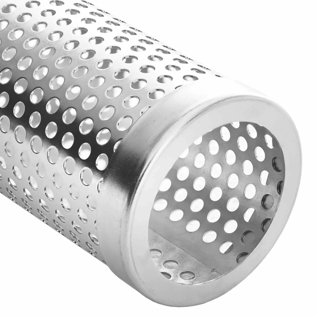 Tubo affumicatore 2 pcs Ø 5 x 30 cm Acciaio Inox 304 Argento 42042728
