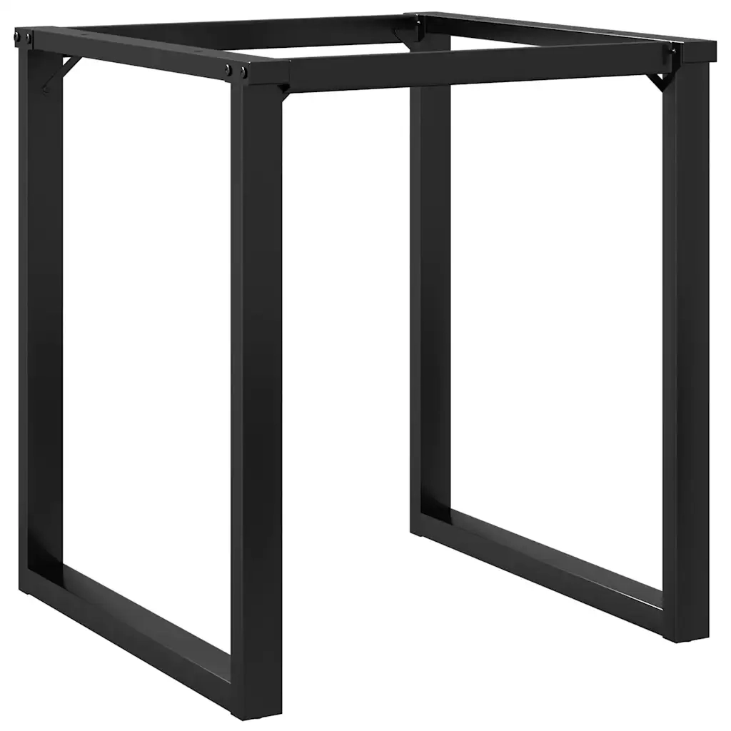 Telaio Gambe a O per Tavolo da Pranzo 60x60x73 cm in Acciaio