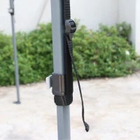 Gazebo da Giardino 2,5 x 2,5 m Pop-up Pieghevole con Altezza Regolabile su 4 Livelli, Sacca per il Trasporto Inclusa, Tessuto Oxford Anti-UV50+, Telaio in Acciaio, Bianco