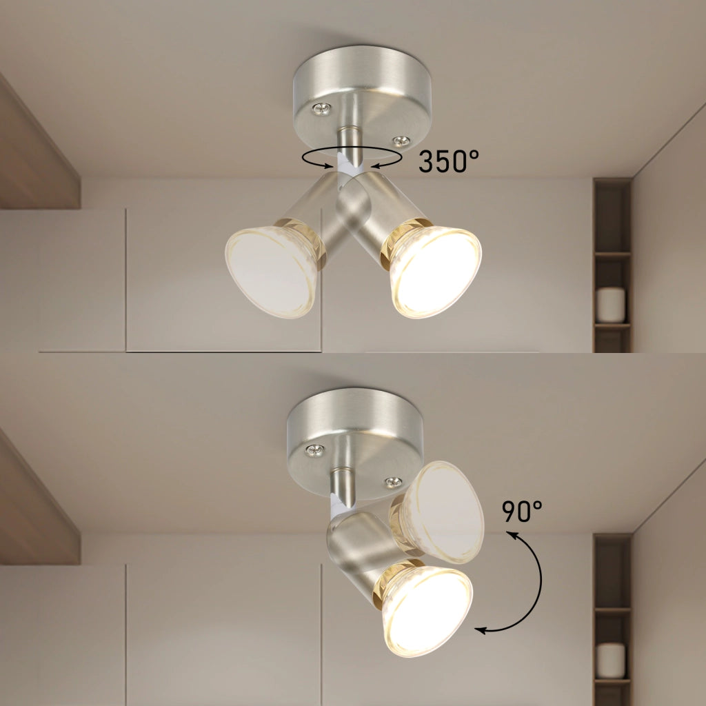 ZMH Faretto da soffitto moderni 1 fiamma GU10 con lampadina inclusa