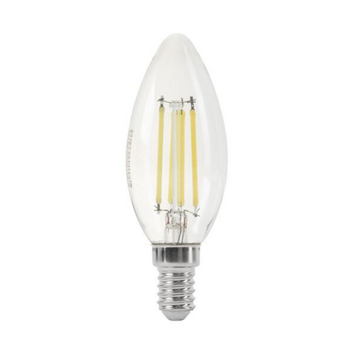 Lampadina led filamento oliva attacco e14 potenza 6 watt temperatura colore lampada 4500k bianco naturale