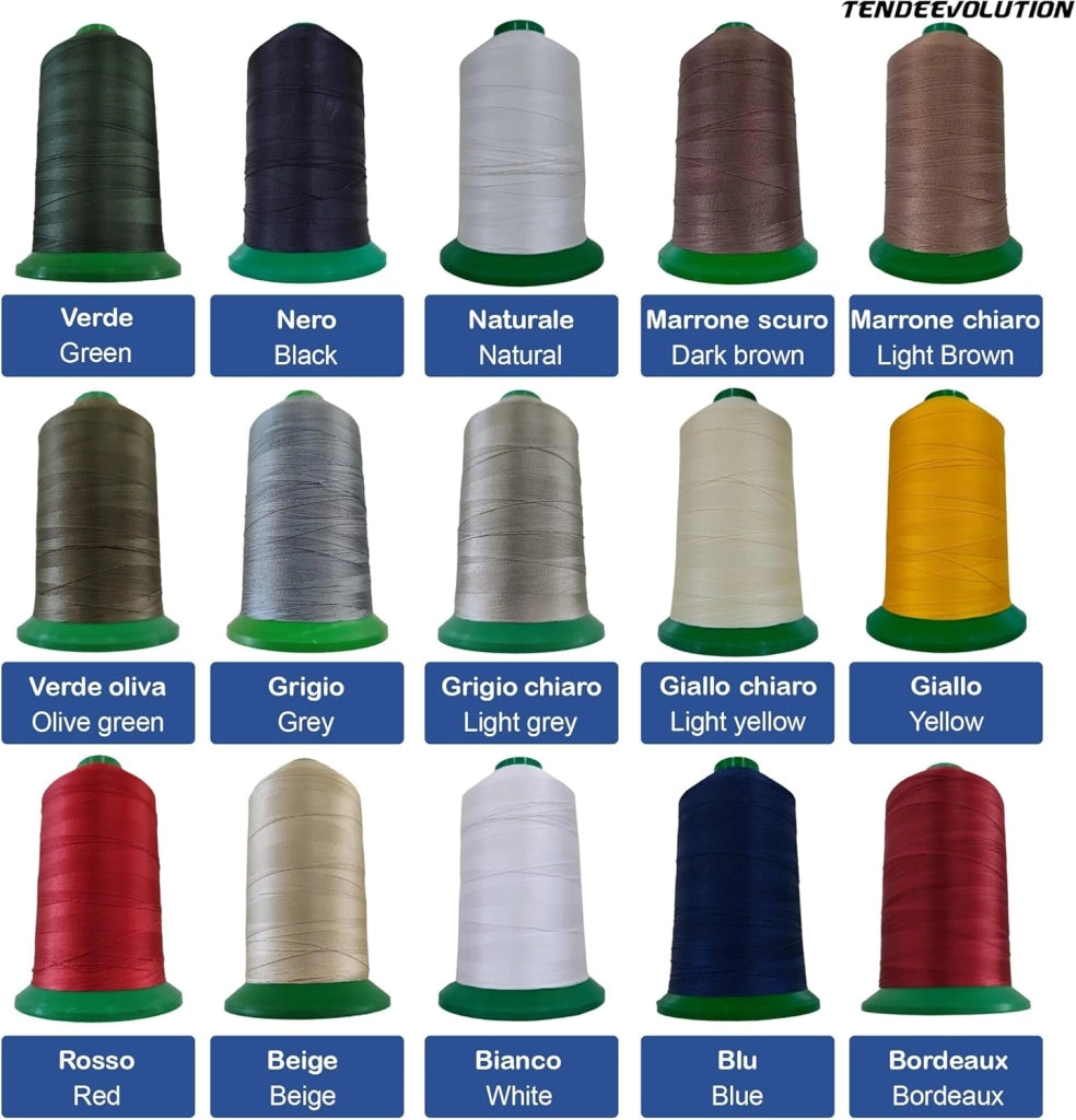 Filo da Cucito in Poliestere Naturale - 3500 mt - Versatilite & Resistente - Made in Italy - Ideale per Tutti i Progetti di Cucitura