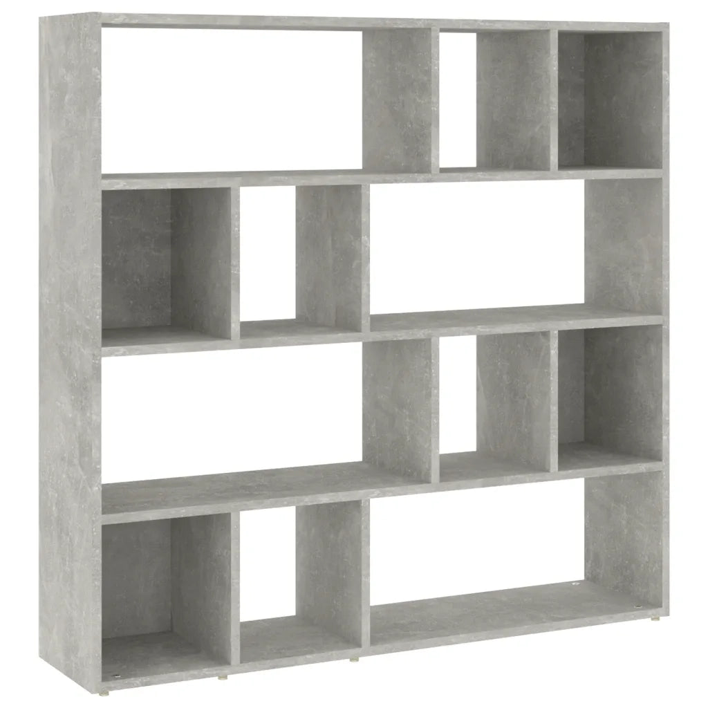 Libreria/Divisorio Ambienti | Divider per stanze | Paravento Grigio Cemento 105x24x102 cm
