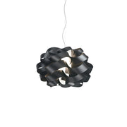 Lampadario Moderno Cloud Polilux ® Nero E Metallo Cromo 2 Luci E27
