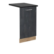 Pannello frontale della lavastoviglie R-Line Calce nera/Rovere dorato 45 cm, PL Antracite Vicco