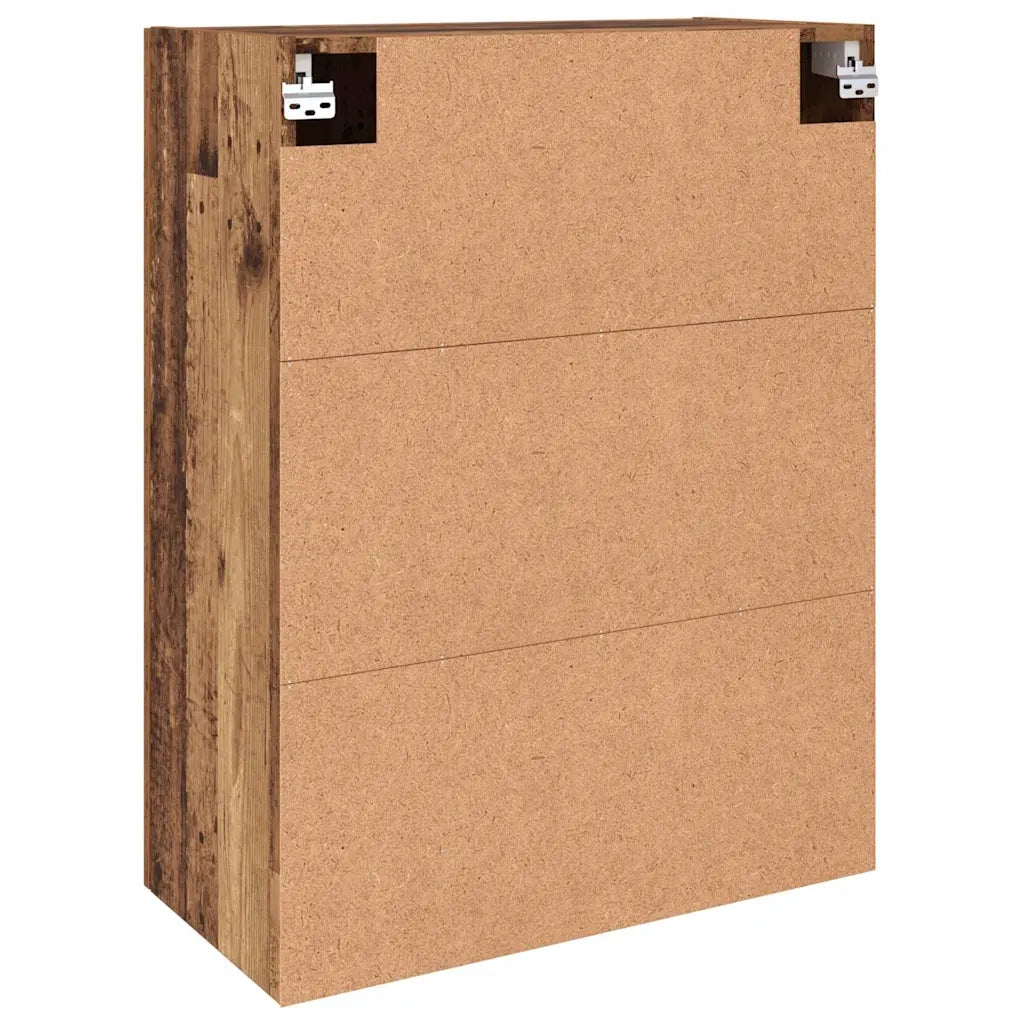 vidaXL Armadi da Muro 2 pcs Legno vecchio 69.5 x 34 x 90 cm